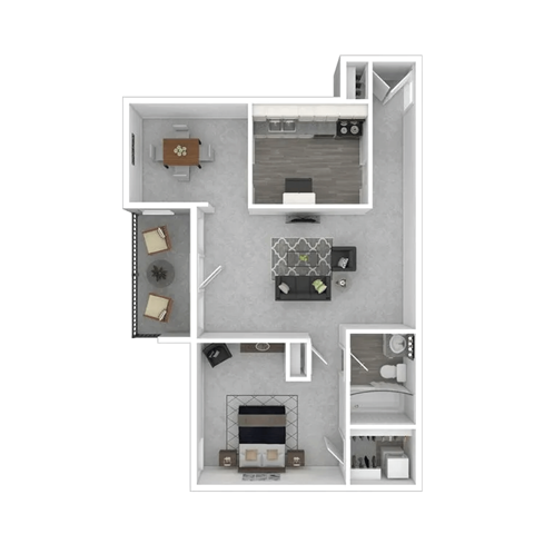 1 bed 1 bath A at Halsey Flats, Louisville, KY, 40207